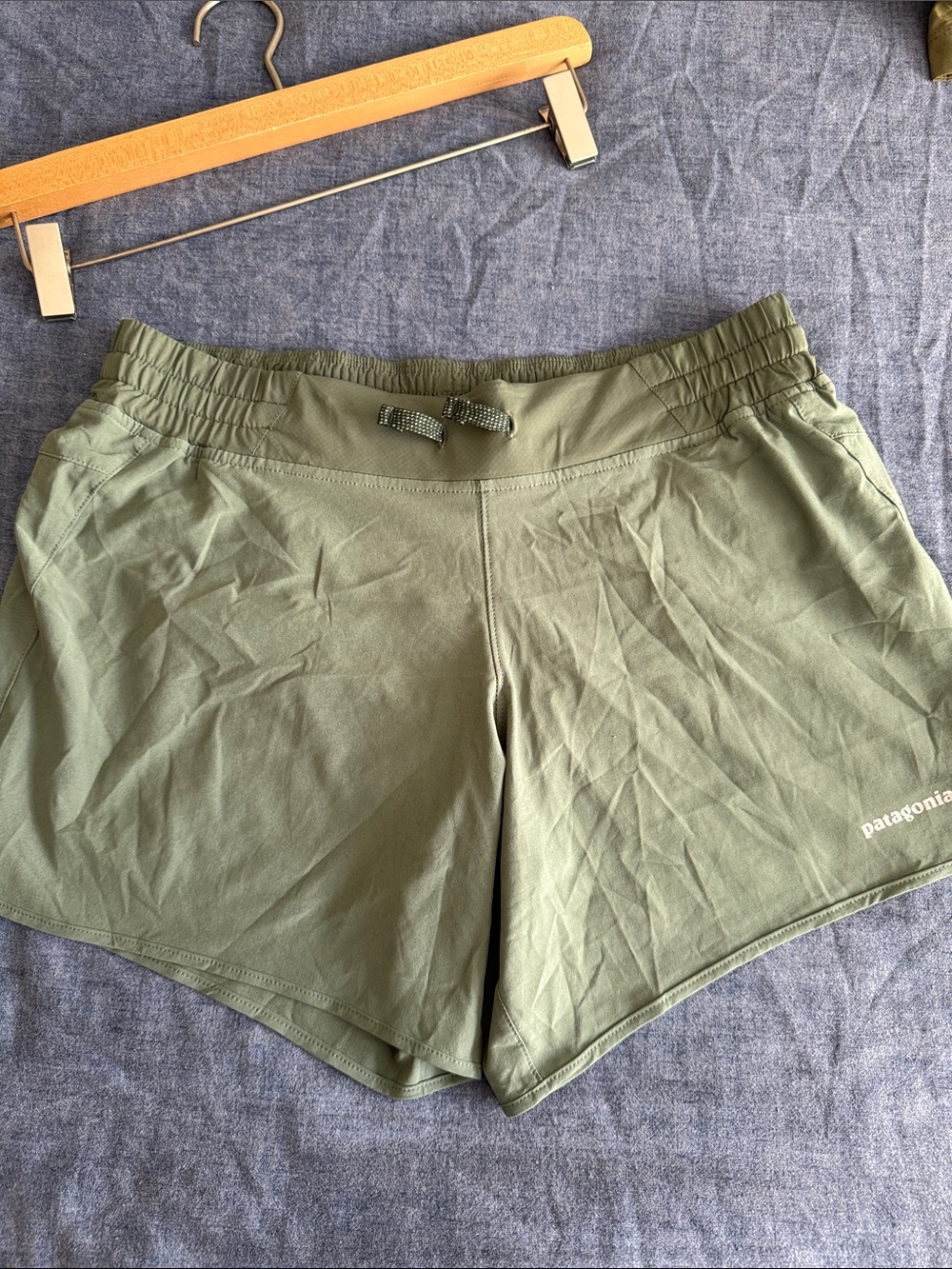 Patagonia Olive Green Women's Performance Athletic Shorts